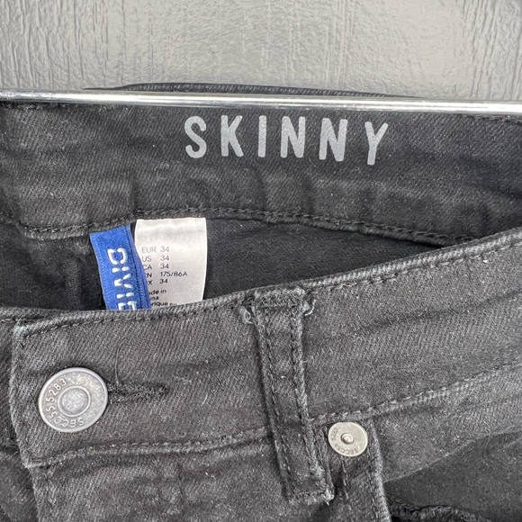 H&M divide black ripped skinny jeans - Picture 3 of 4